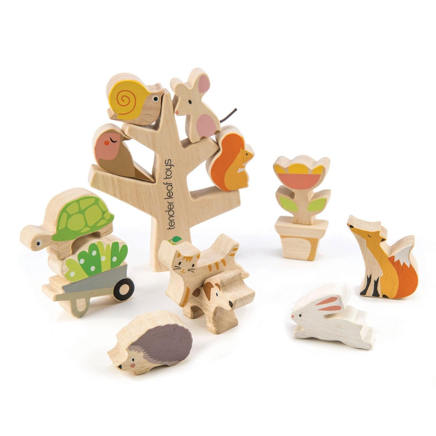 Tender Leaf Toys: дървена аркадна игра Friends of the Garden