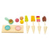 Nježne igračke od listova: drvena kolica za sladoled