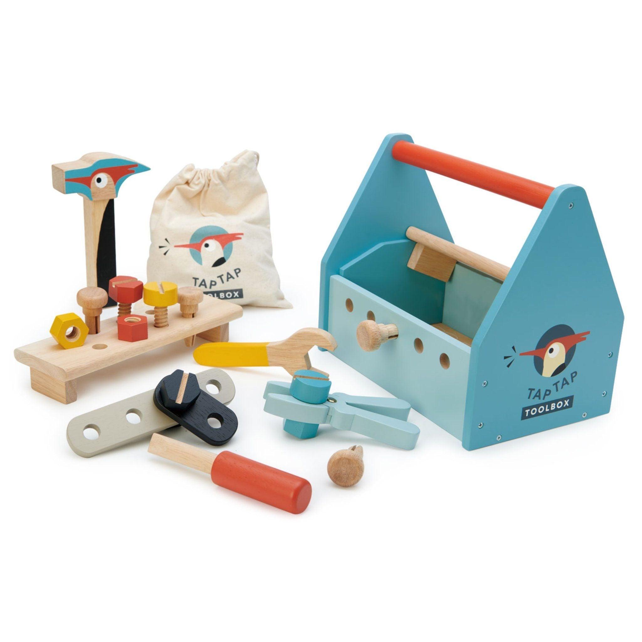 Tender Leaf Toys: wooden Tap Tool Box