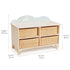 Tender Leaf Toys: wooden cabinet with baskets Bunny Storage Unit