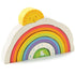 Maigas lapu rotaļlietas: varavīksnes tunelis koka varavīksne