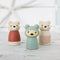 Jucării cu frunze tandre: Bear Tales Figurine de ursuleț din lemn din lemn