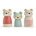 Mjuka bladleksaker: Bear Tales Wood Teddy Bear Figures