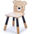 Играчки от нежни листа: дървен горски стол