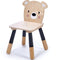 Juguetes tiernos de hoja: silla de bosque de madera