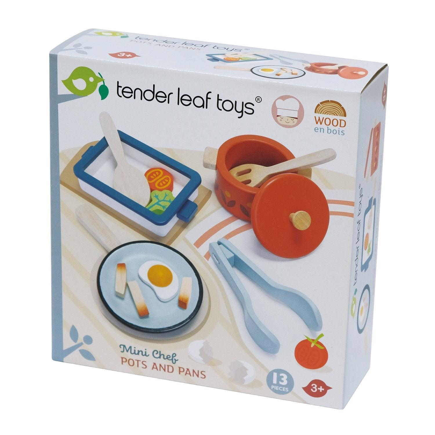 Tender Leaf Toys: wooden pots and pans