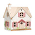 Nježne lišće igračke: drvena kuća za lutke s namještajem Cottail Cottage