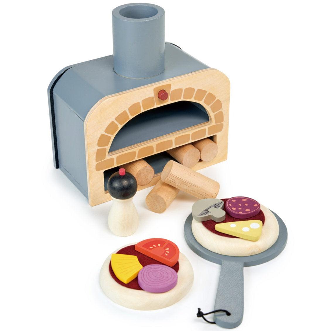 Tender Leaf Toys: wooden pizza oven Make Me a Pizza!