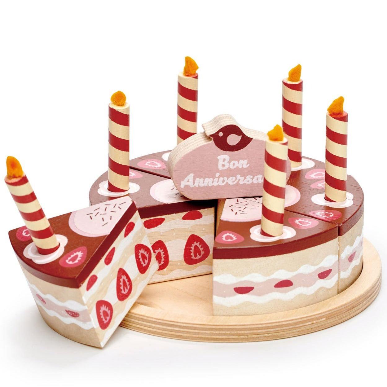 Tender Leaf Toys: wooden chocolate cake
