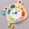 Hračky na listy: Vzdelávacie farby medveďov hodín
