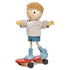 Tender Blattspielzeug: Edward -Puppe auf einem Skateboard