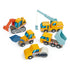 Nabídné listové hračky: stavební vozidla