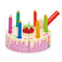 Jouets à feuilles tendres: gâteau d'anniversaire arc-en-ciel