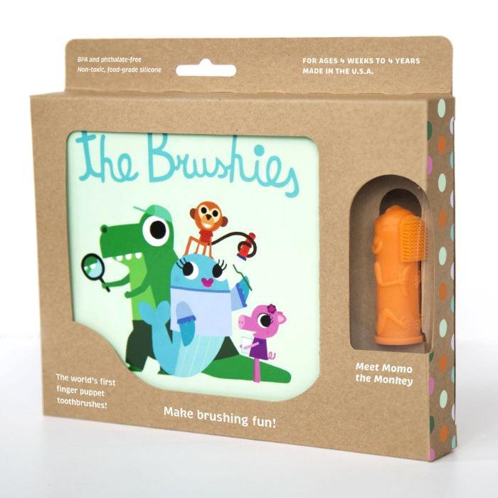 The Brushies: silicone finger brush and booklet - Kidealo