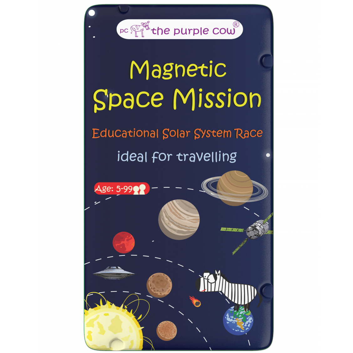 Violetā govs: magnētiskās ceļojumu spēles kosmiskā misija