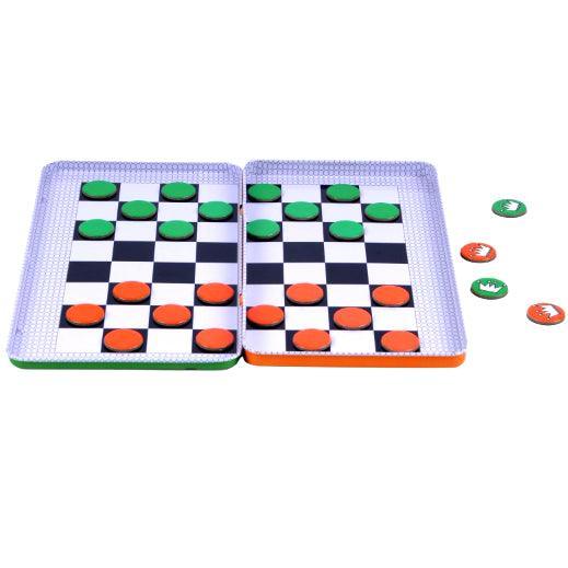 The Purple Cow: magnetic checkers travel game - Kidealo