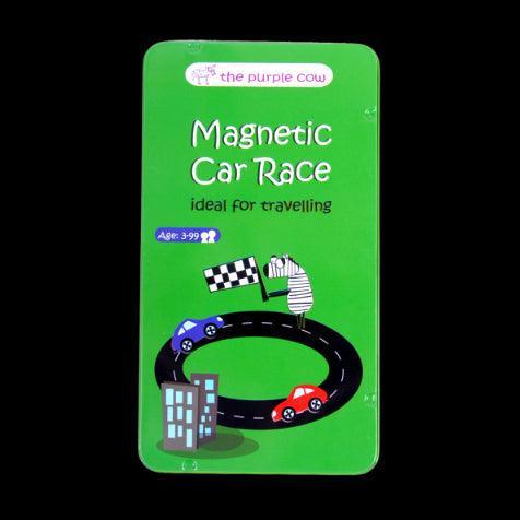 The Purple Cow: Magnetic Car Racing Travel Game - Kidealo