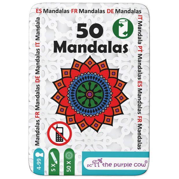 Die lila Kuh: Reiserätsel 50 Mandalas