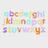 Ticket: lettere piccole alfabeti glitter lettere glitter arcobaleno 26 el.