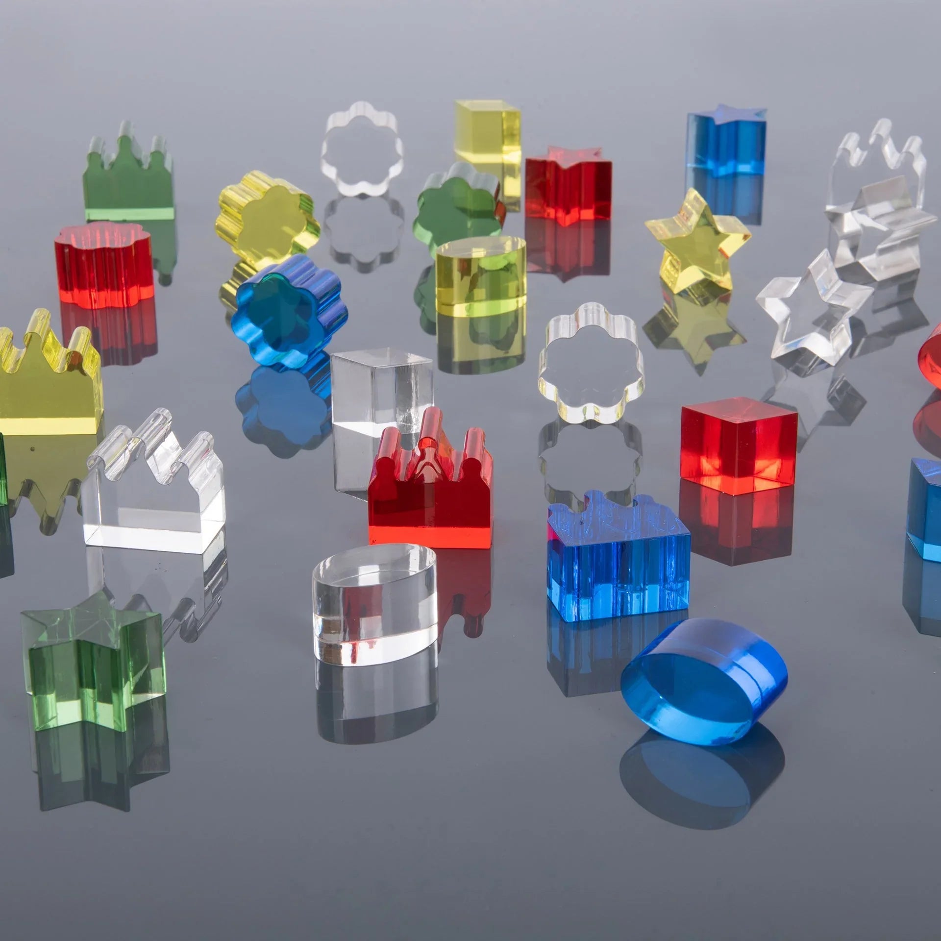 TickiT: Colour Crystal Treasures transparent blocks 30 el.