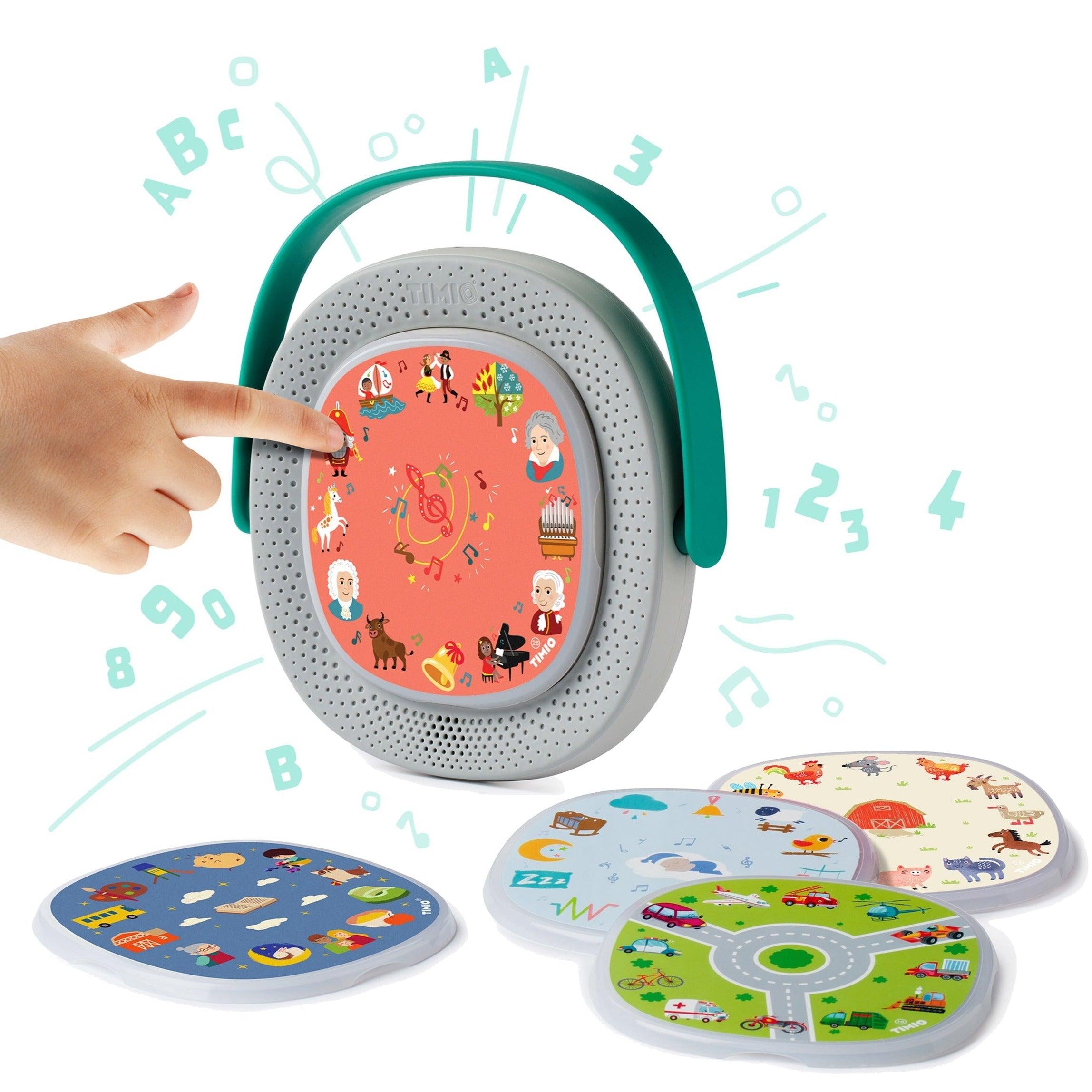 Timio: interaktiv sprogindlæringsafspiller + 5 diske