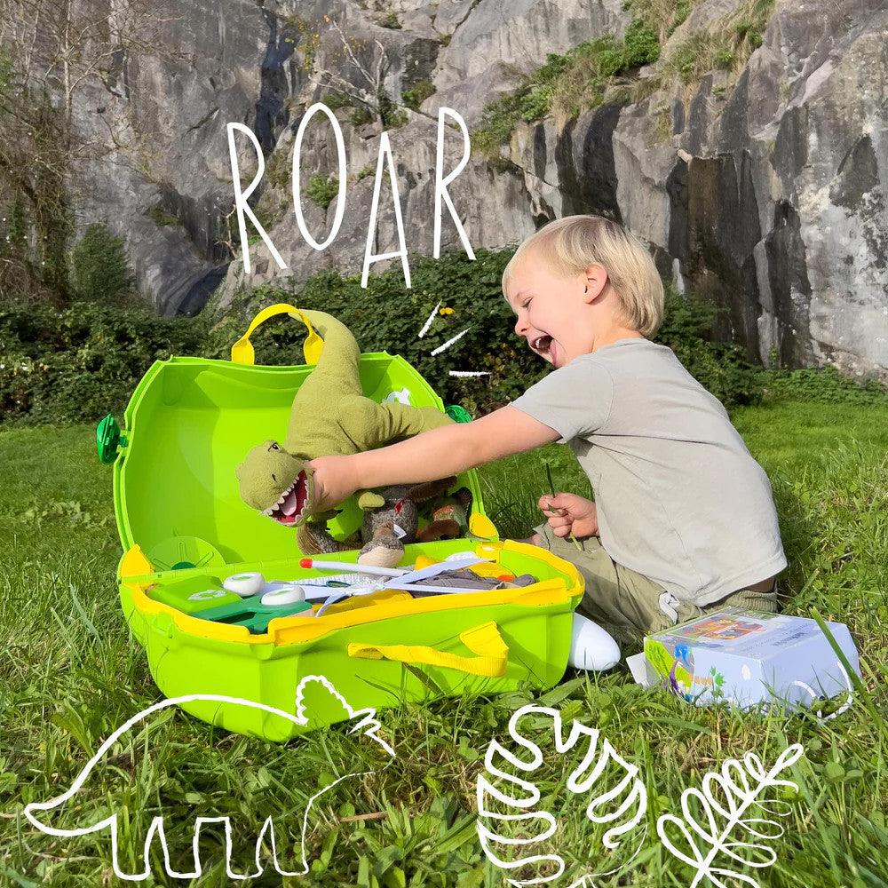 Trunki: Детски куфар за яздене на динозавър Дъдли