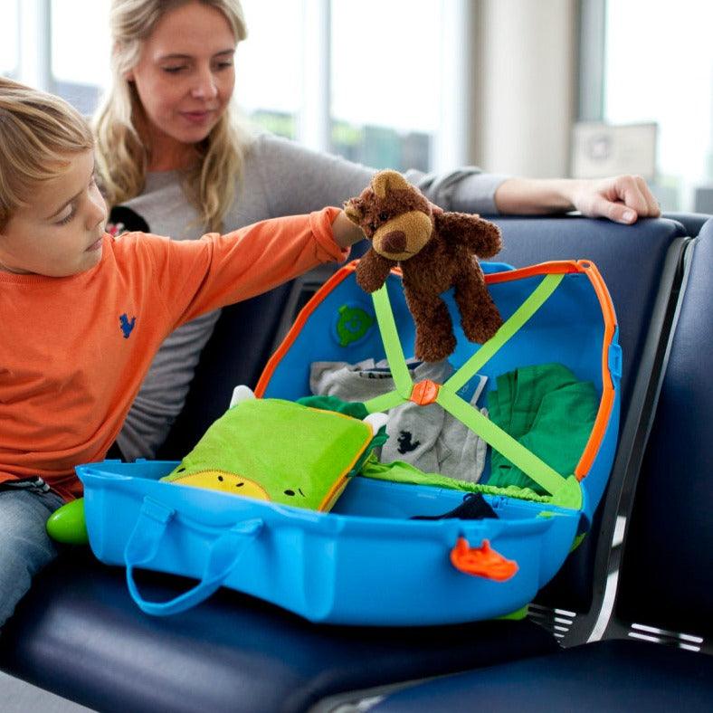 Trunki: mala de pilotagem azul para crianças para crianças