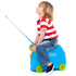Trunki: Terrance blue riding suitcase for children