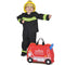 TRUNKI: Roule de valise pour les enfants Fire Truck Frank