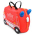 TRUNKI: Roule de valise pour les enfants Fire Truck Frank