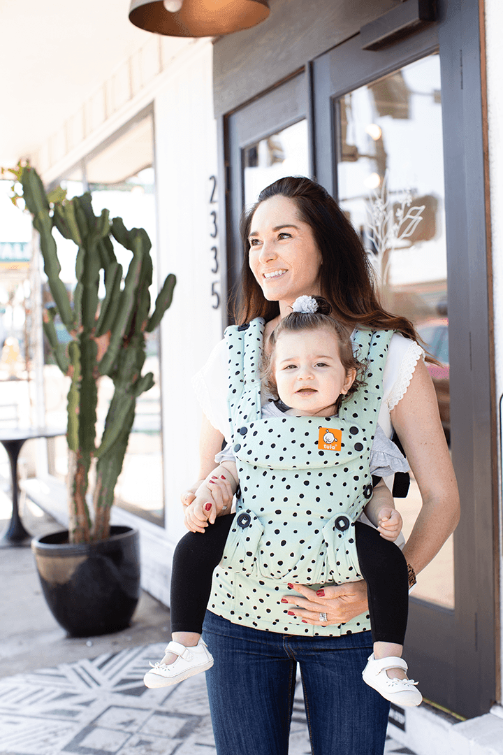 Tula: Mint Chip ergonomic carrier with size adjustment