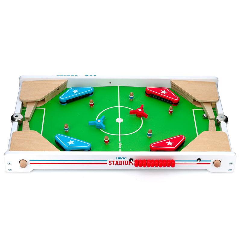 Vilac: bordfodboldflipper i træ Stadium Pinball