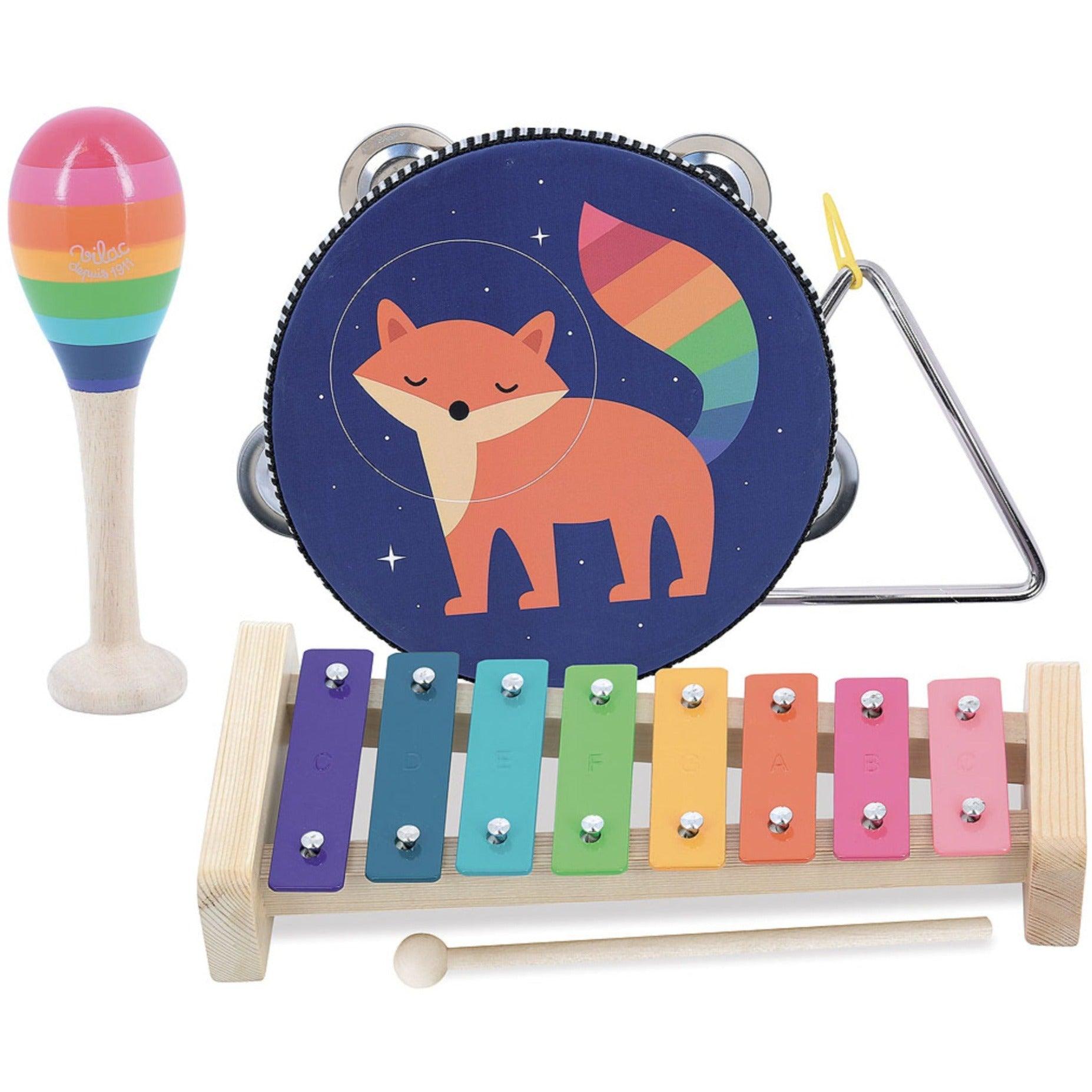 Vilac: Instrumentos musicais Rainbow por Andy Westface