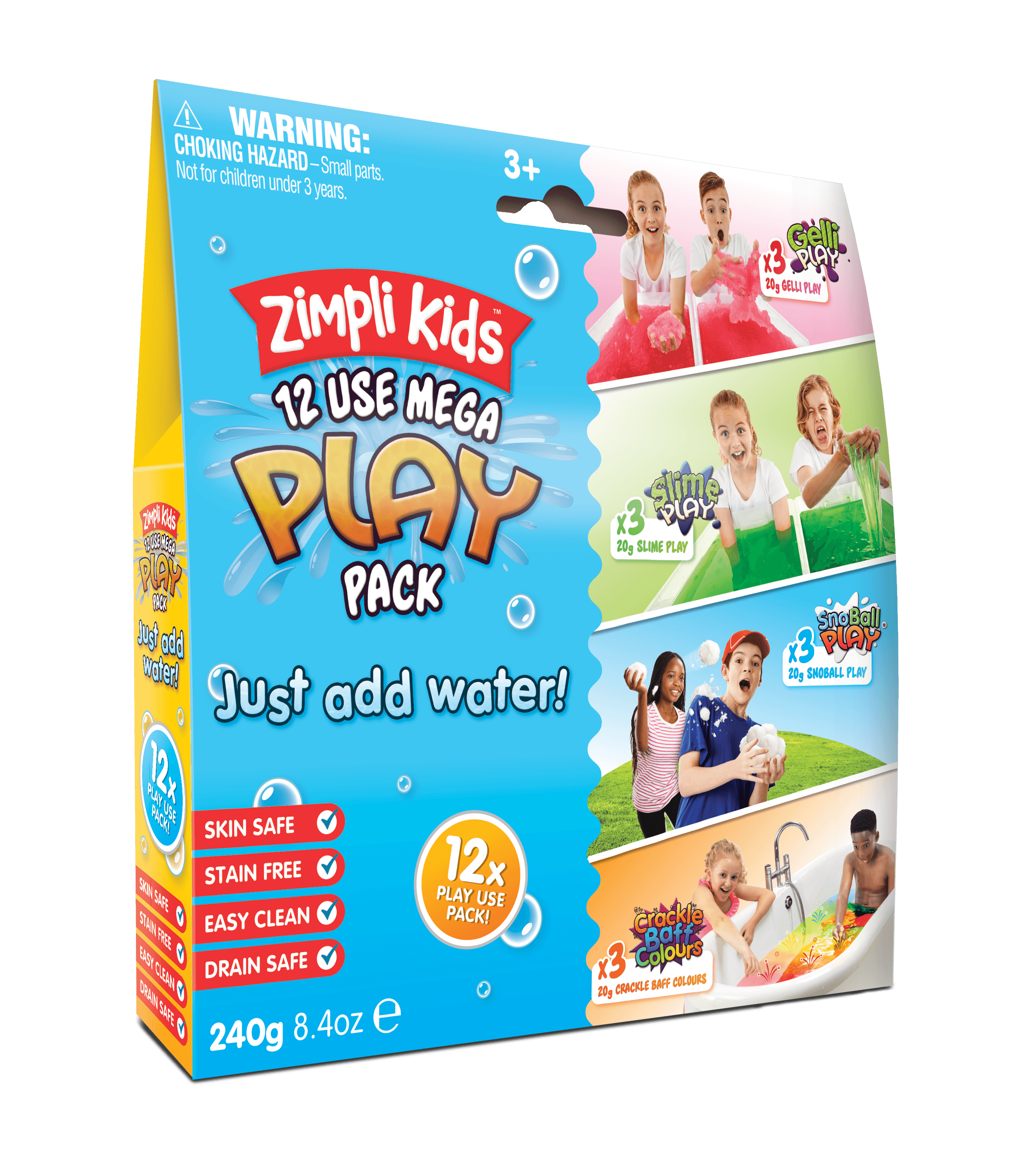 Zimpli Kids: Mega Play Pack magic water powders set of 12 pcs.
