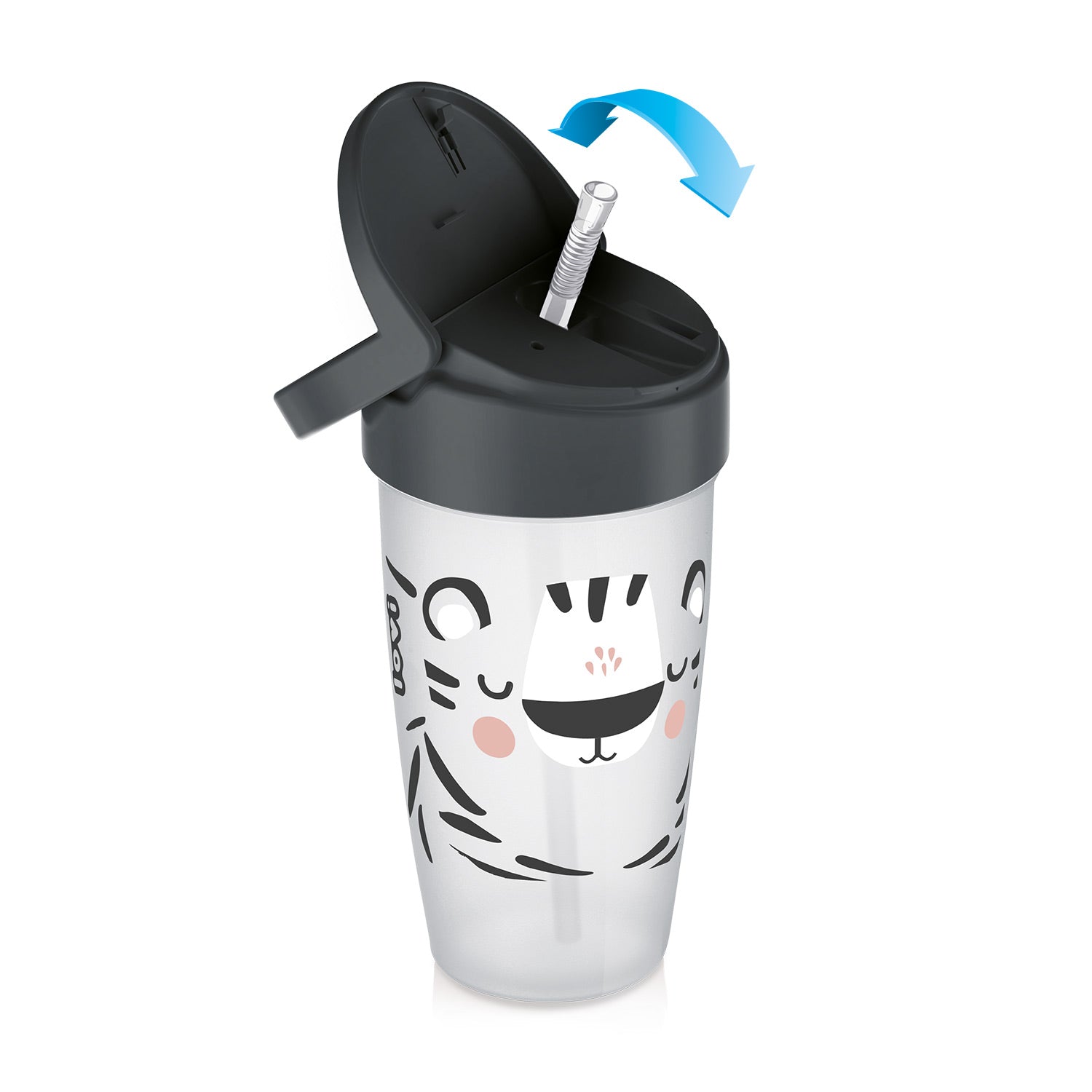 Lovi: Freestyle cup with straw 350 ml