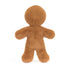 Jellycat: Gingerbread Boy Mascot Jolly Gingerbread Fred 19 cm