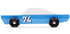 Candylab Toys: drewniany samochód Speed Racer Blu 74 - Noski Noski