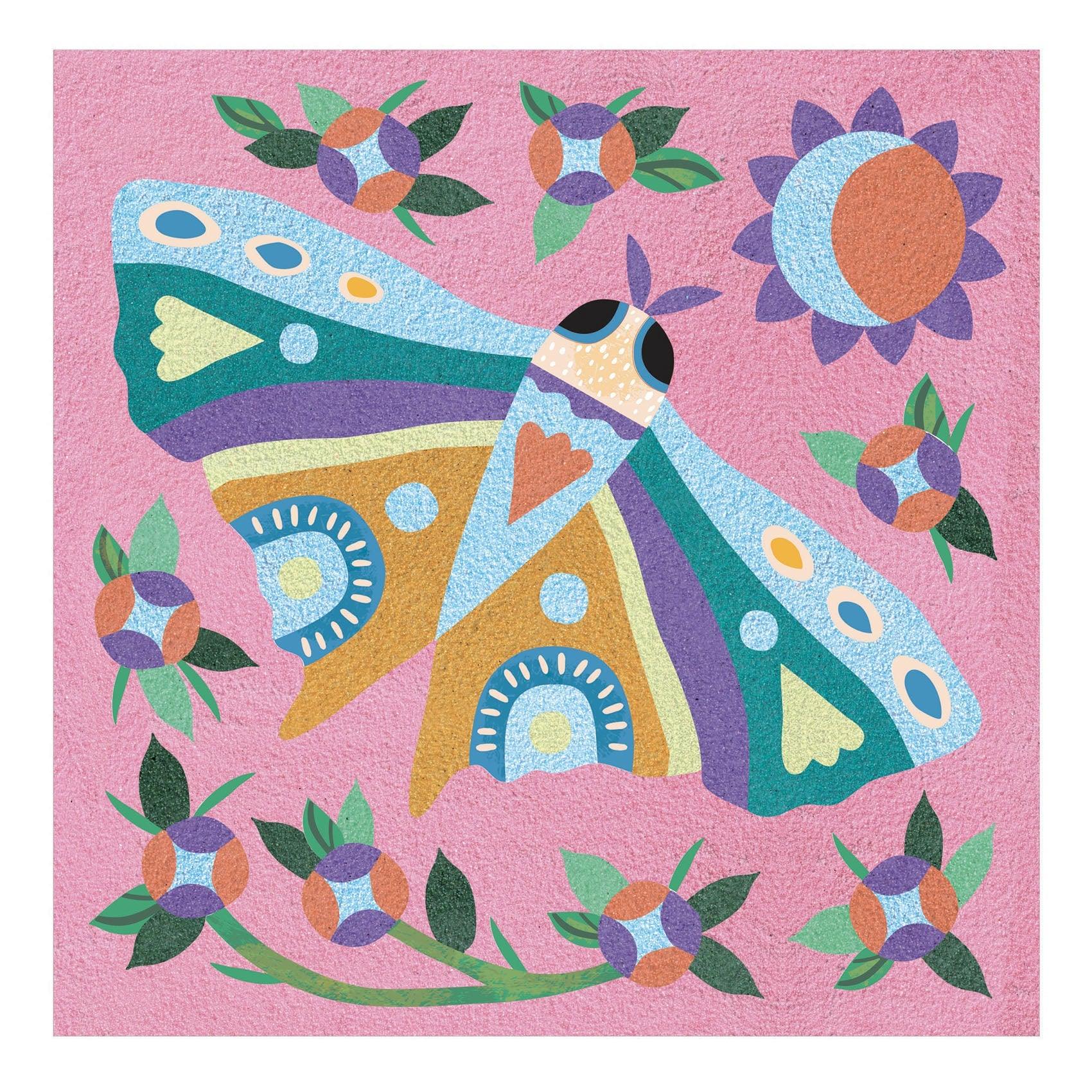 Djeco: zestaw artystyczny kolorowy piasek Światła Ogrodu - Noski Noski