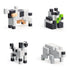 Pixio: Story Series črno -bele živali Magnetni bloki 195 EL.